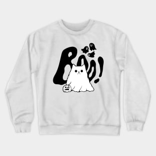 Purr-fectly Spooky: Halloween Cat Crewneck Sweatshirt